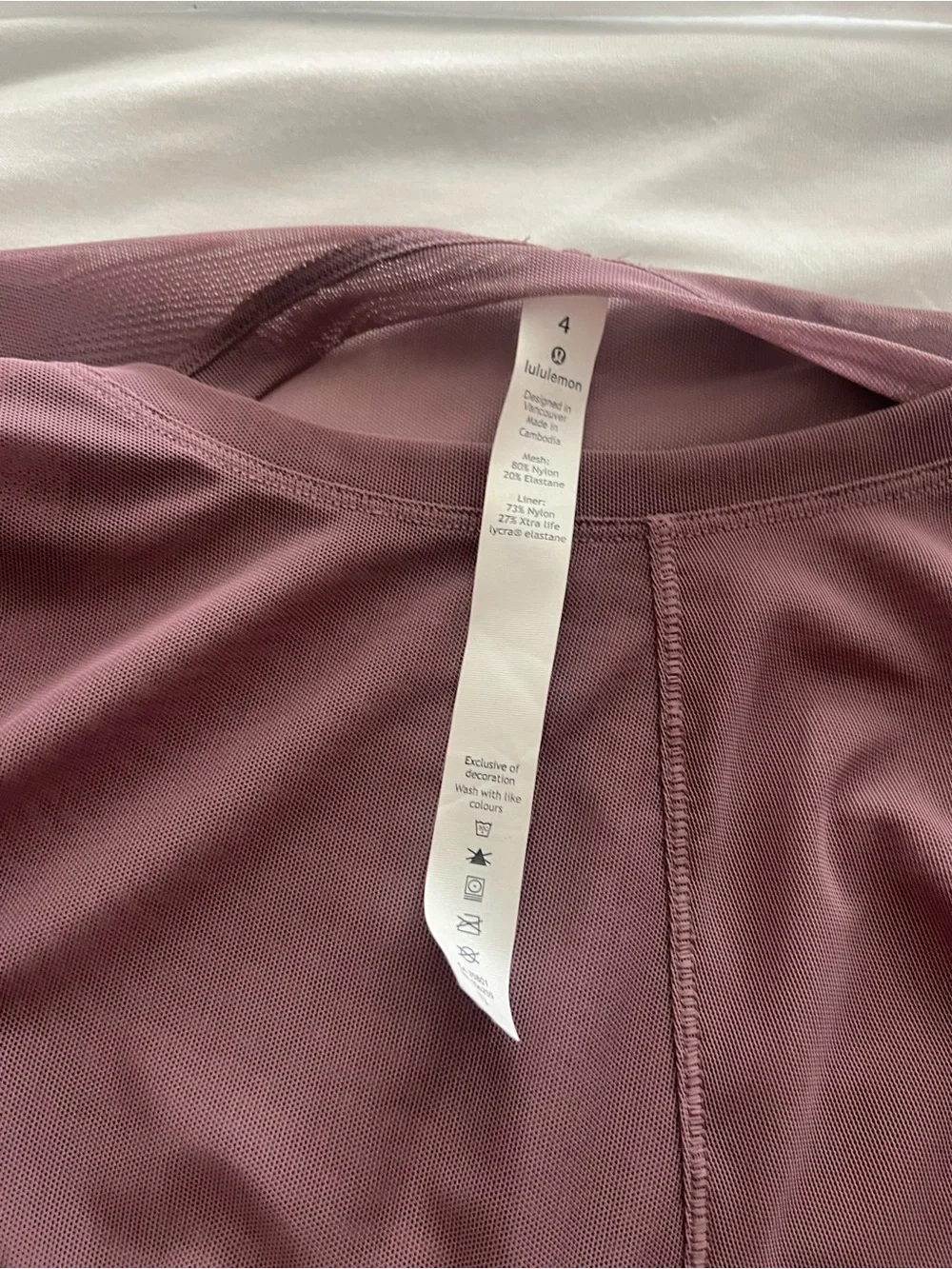 Lululemon sheet Short-Sleeve A-Line Dress in Mauve sports dress or casual wear